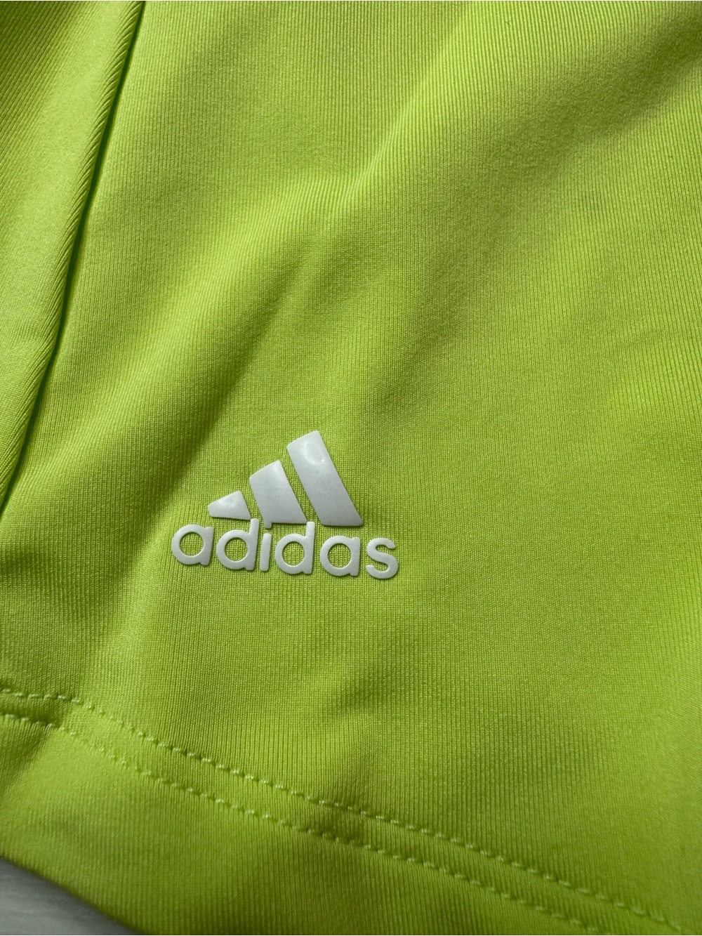 Adidas Neon Lime Green Polo Shirt Women's Size M - Picture 3 of 9